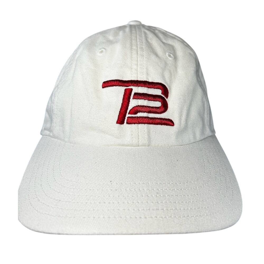 Tom Brady TB12 Keep Going white adjustable strap hat OSFA